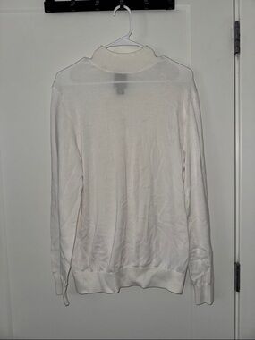 H&M Men's White Turtleneck Sweater